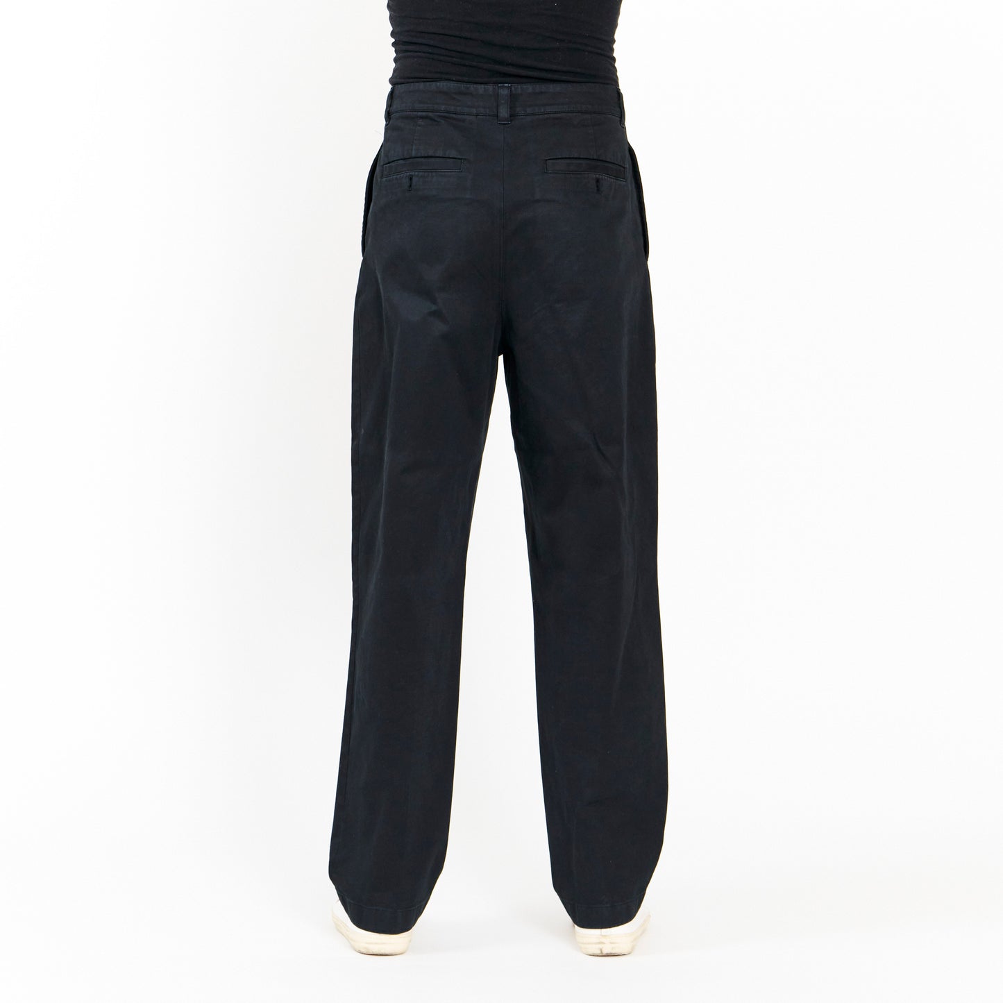 Wide Leg Black Pleated Pants