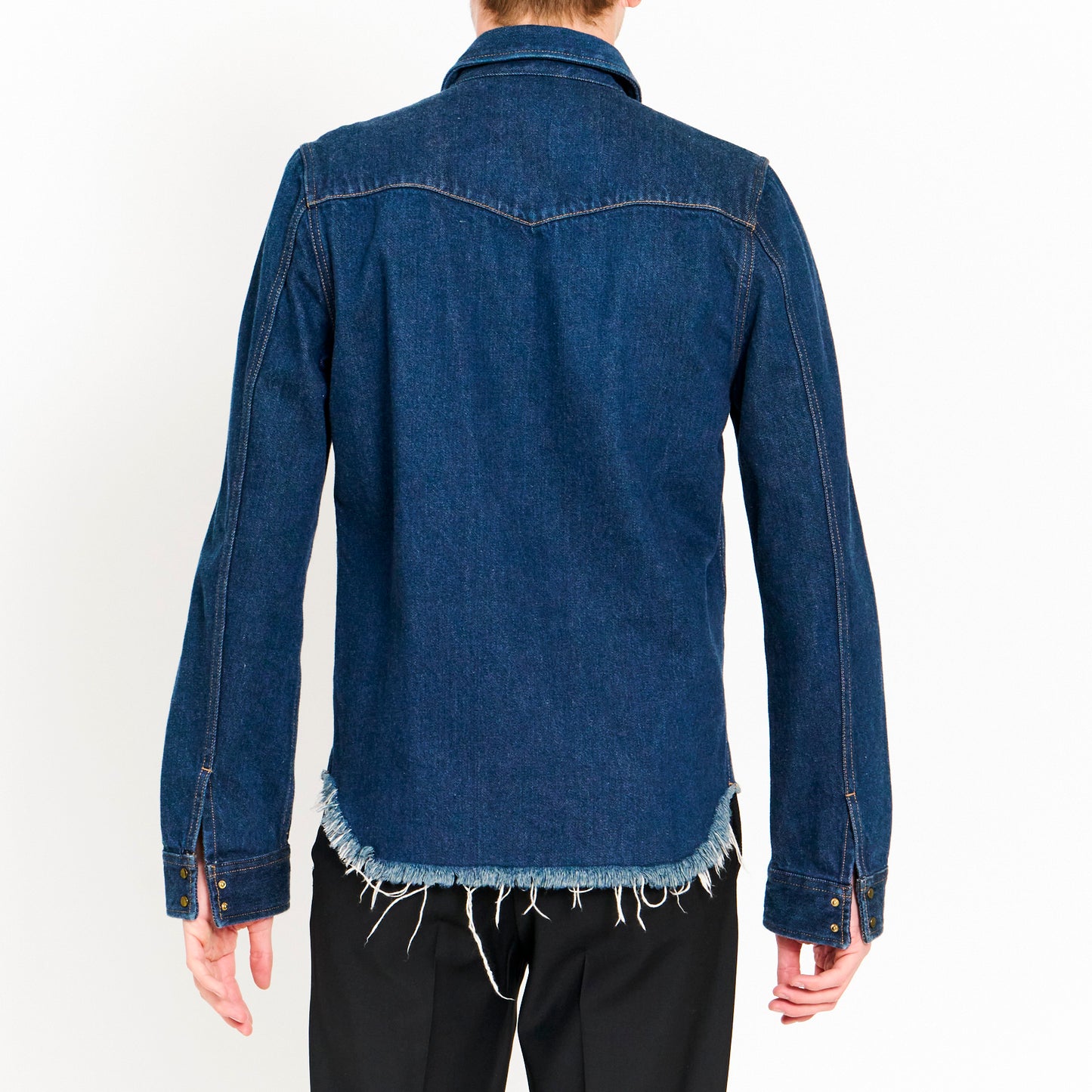 Frayed Denim Shirt