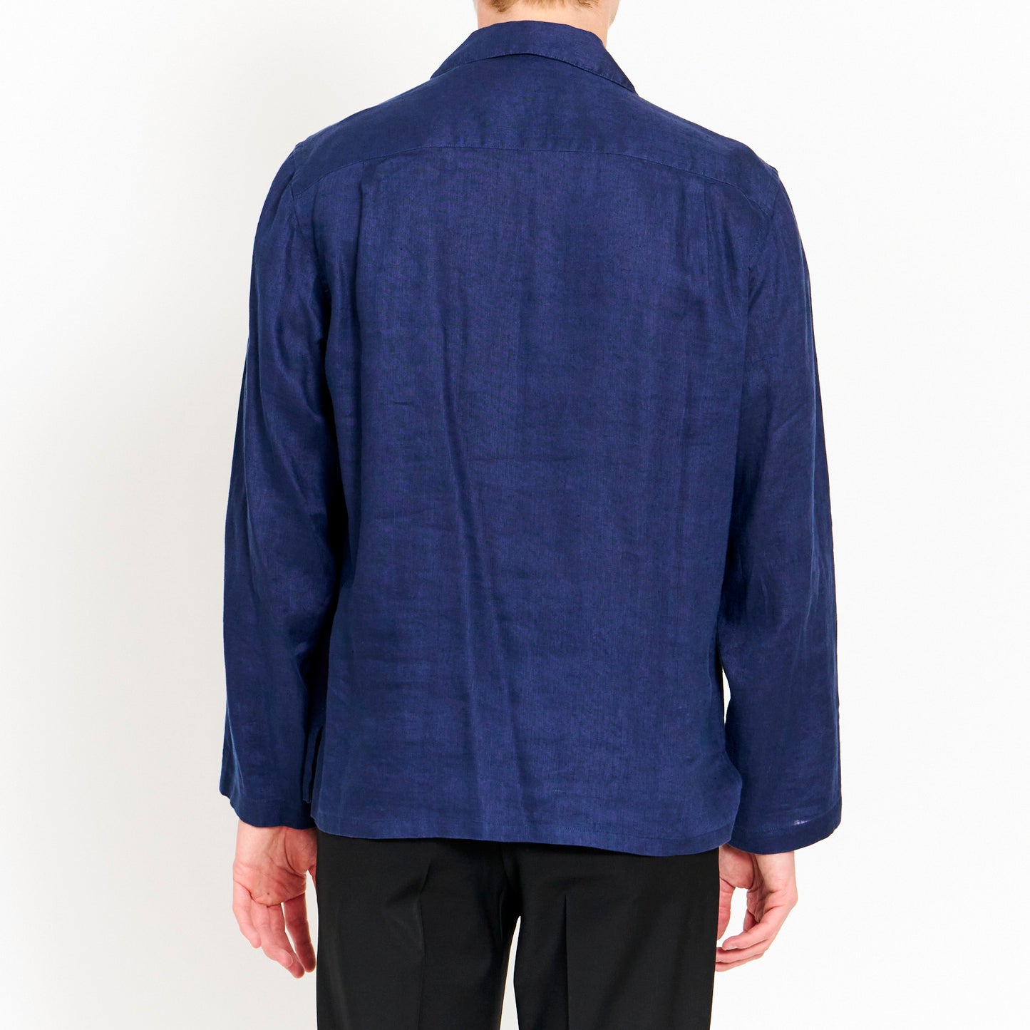 Navy Linen Shirt