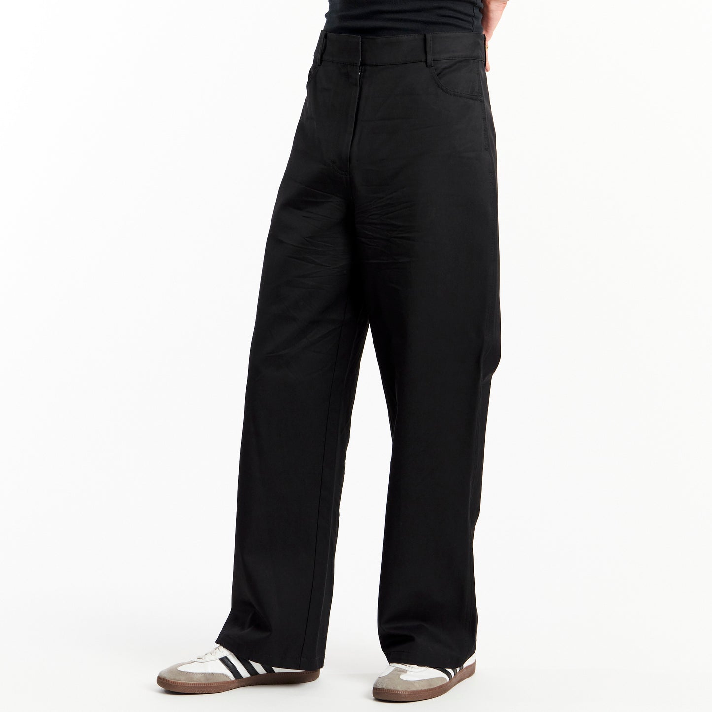 Black High Waisted Trousers