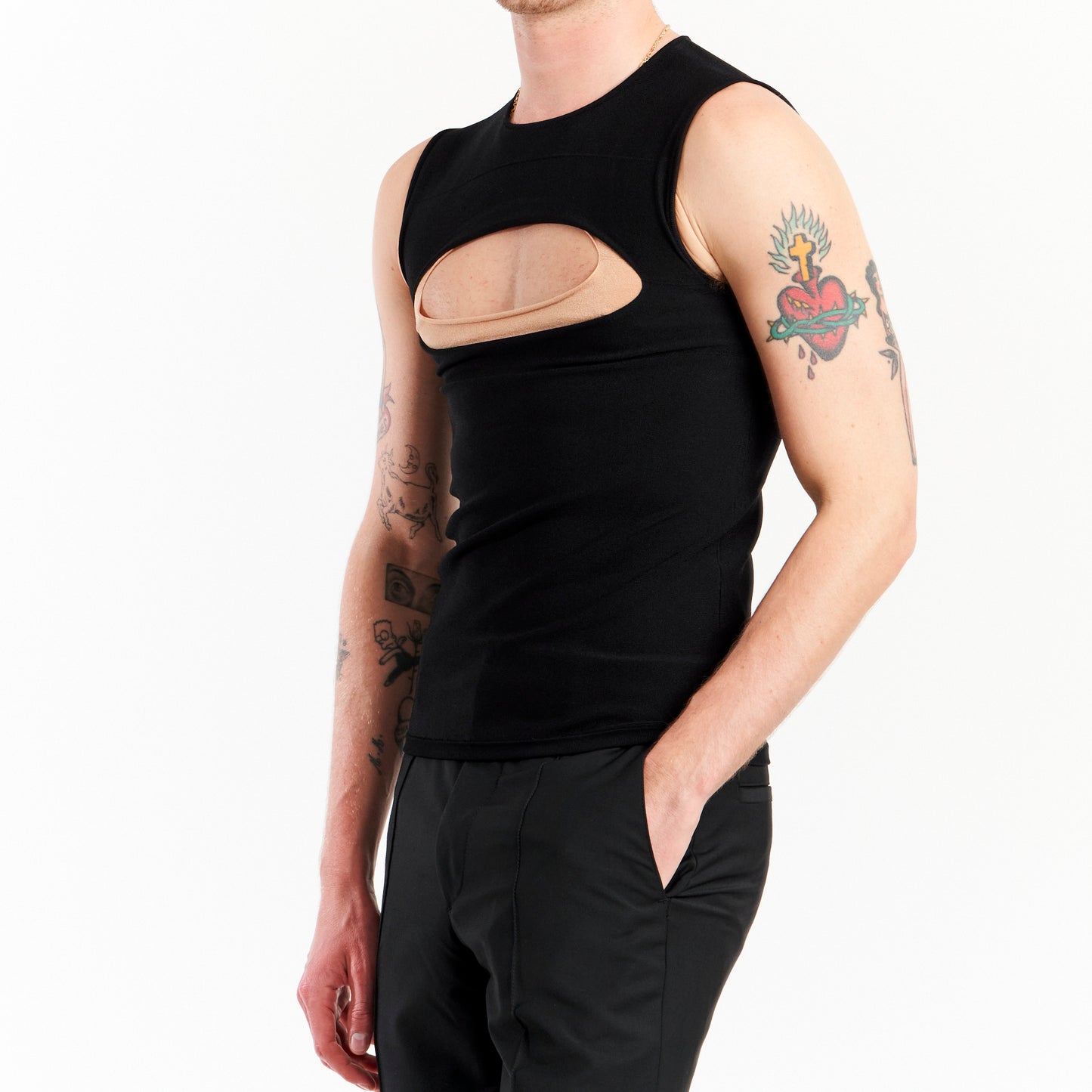 Two Tone Cutout Tank