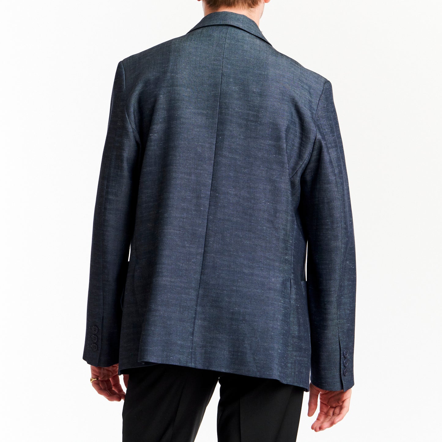 Blue Cotton Blazer