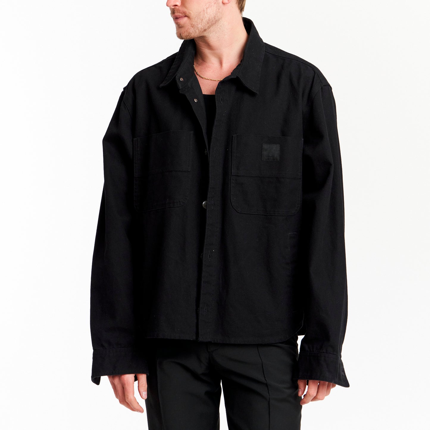 Wardrobe NYC X Carhartt Cropped Denim Shirt