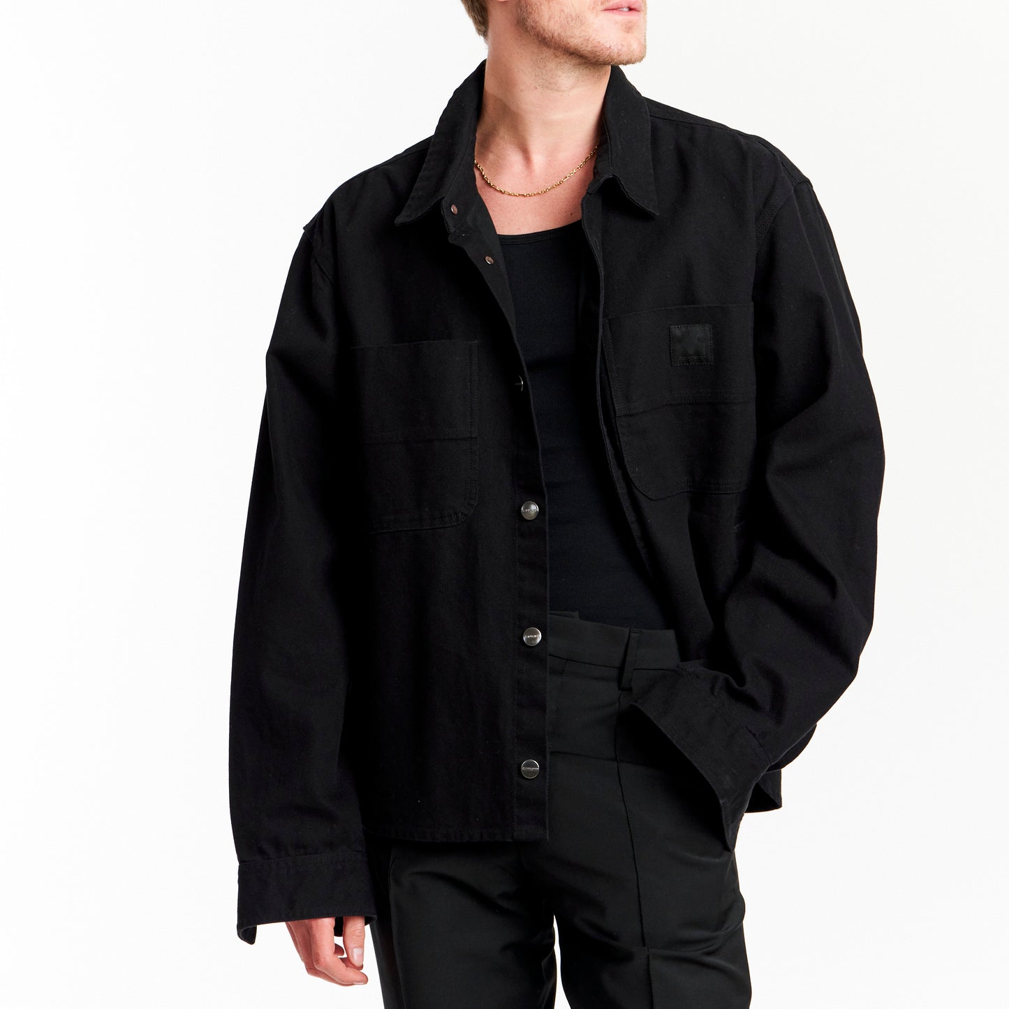Wardrobe NYC X Carhartt Cropped Denim Shirt