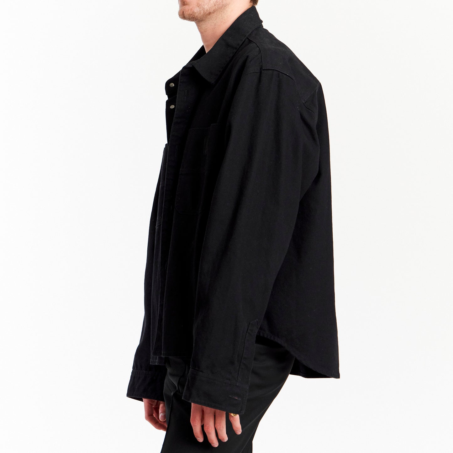 Wardrobe NYC X Carhartt Cropped Denim Shirt