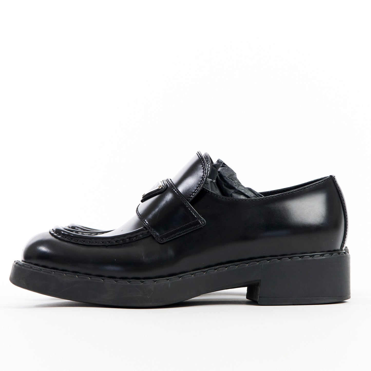 Women's Black Leather Loafers