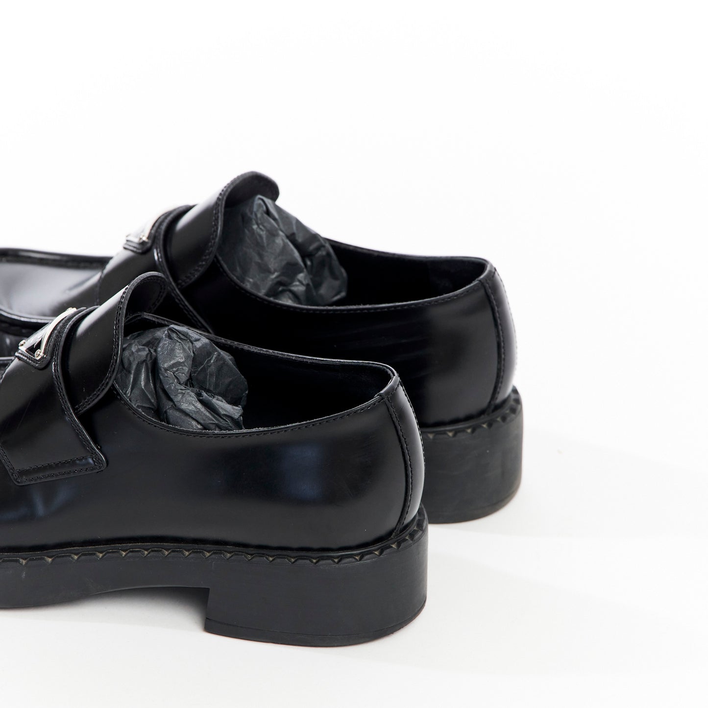 Women's Black Leather Loafers