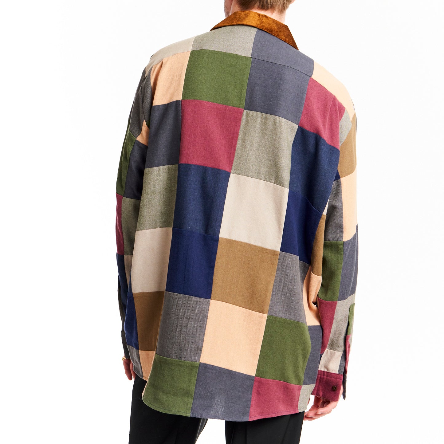 Oversized Patchwork Shirt