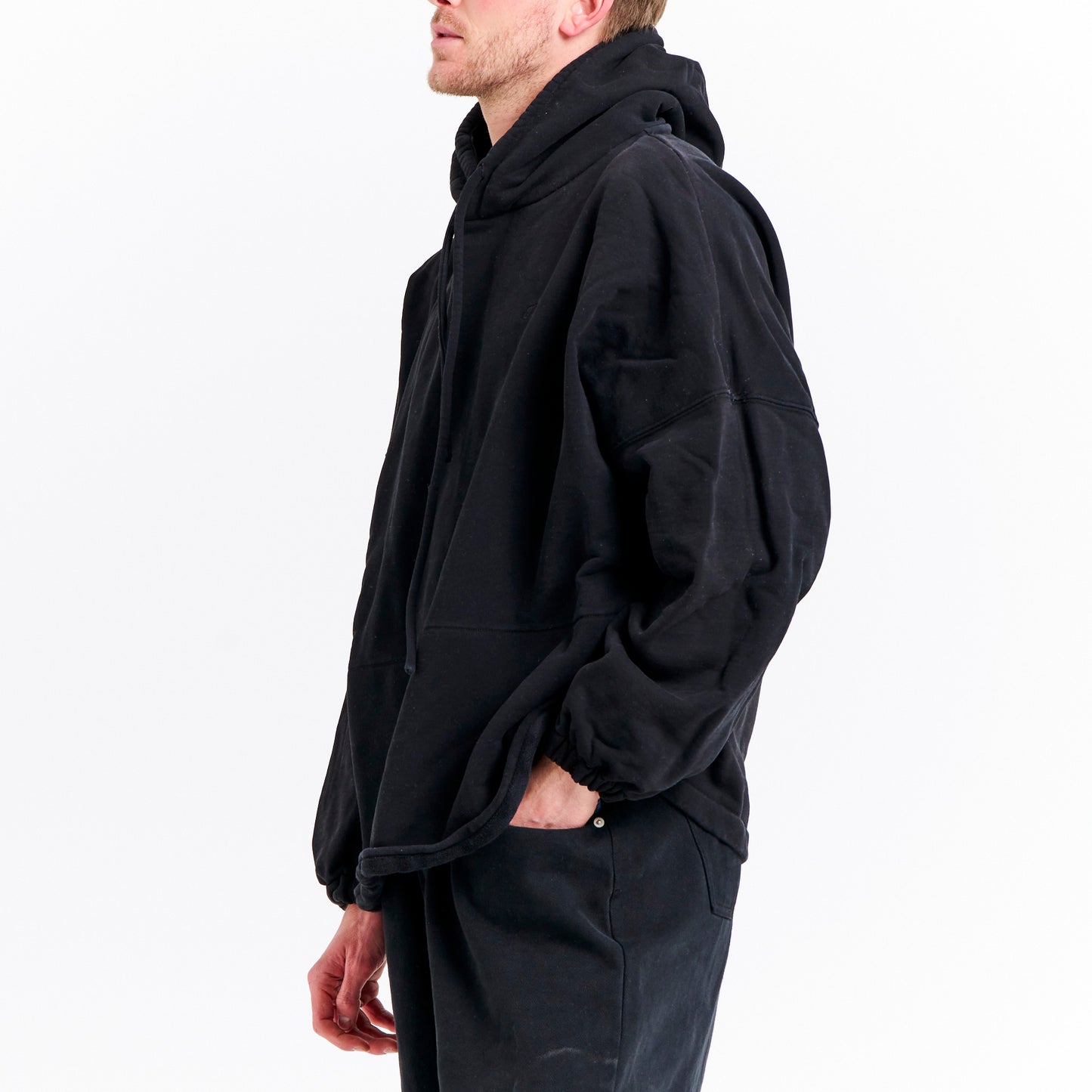 Jordan Barret Black Cotton Hoodie