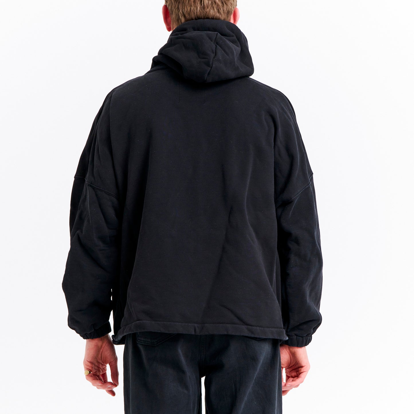 Jordan Barret Black Cotton Hoodie