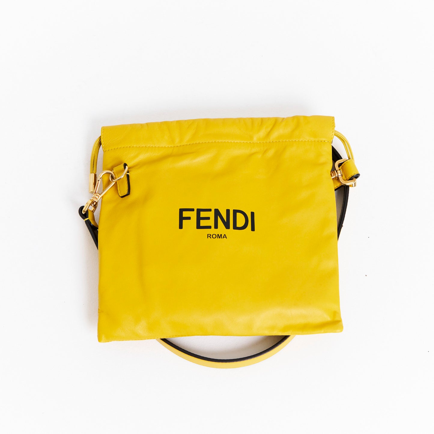 Yellow Lambskin Cross Body Bag